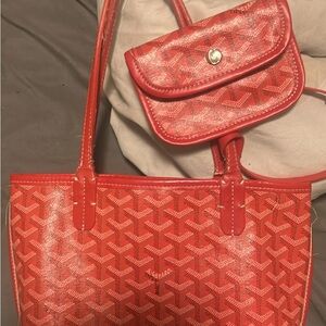 Pre-owned goyard/ goyardine anjou mini 2024